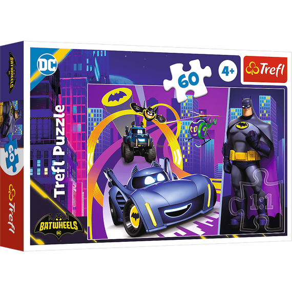Puzzles - "60" - Batman and his vehicles / Warner Batwheels