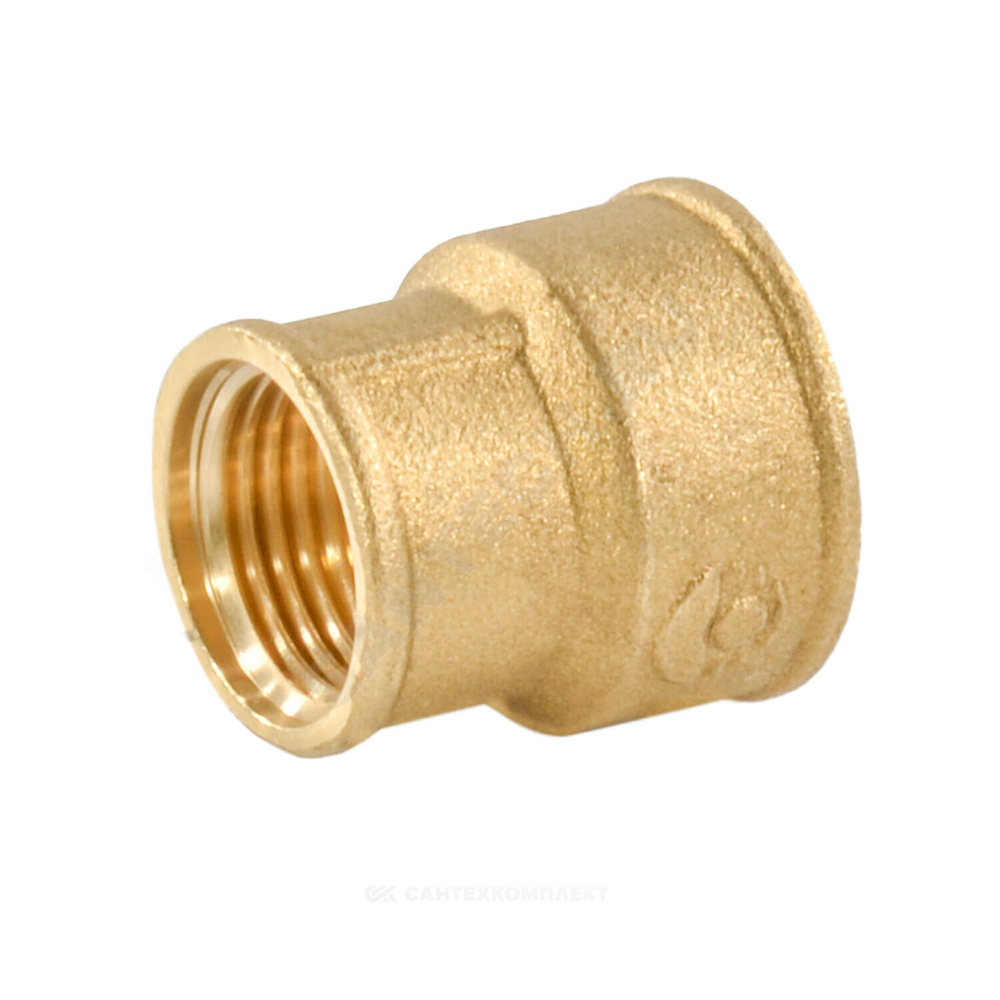 Муфта латунь переходная Ду 50х32 (2"х1 1/4") ВР/ВР VALFEX VF.240.L.200.114