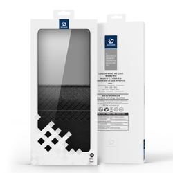 Чехол черного цвета из кожи для Samsung Galaxy Z Flip 8, серия Bril Series Case от Dux Ducis