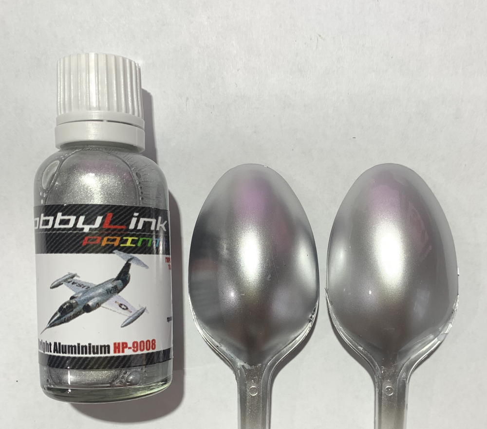 Краска лаковая HobbyLink Bright Aluminium HP-9008