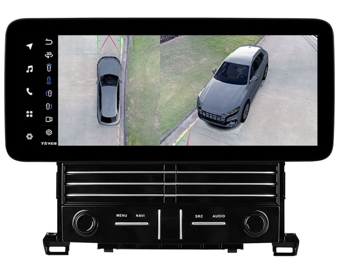 Магнитола для Toyota Alphard 2 H20, Vellfire 2008-2015 (более 10 динамиков, рамка LUX) - Teyes LUX ONE 360 монитор 12.3", Android 10, Быстрая, CarPlay, 4G SIM-слот, 4 камеры в комплекте