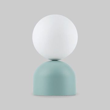 Настольный светильник со стеклянным плафоном 1*G9 16039 голубой Miki TK Lighting