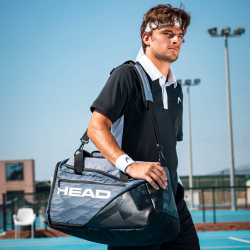 Сумка теннисная Head Djokovic Duffle Bag - anthracite/black