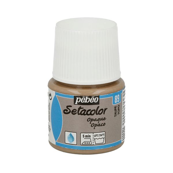 Краска для темных и светлых тканей Setacolor 45 мл 295-089 серо-коричневый, Pebeo
