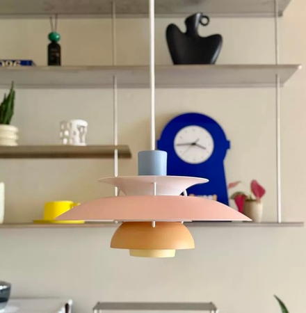 Pendant design lamp PH 5 by Louis Poulsen (coloured )