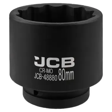 Головка ударная 1'', 80мм (12гр.) JCB JCB-48880
