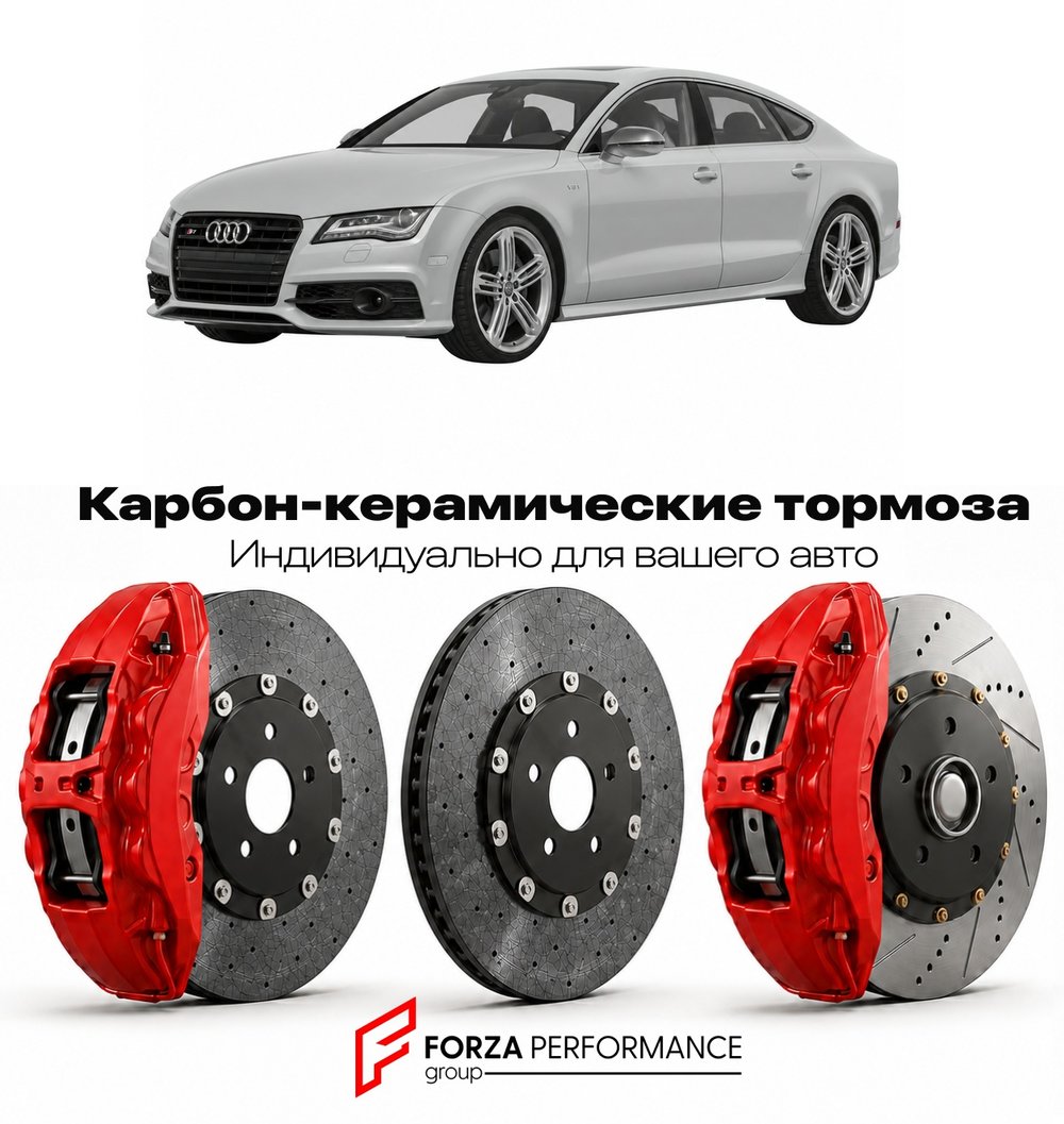 Карбон-керамическая тормозная система для Audi S7 I 4G 2012-2018 Ауди