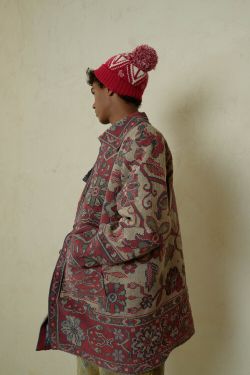 Куртка Удлиненная Теплая / Long Padded бордовая