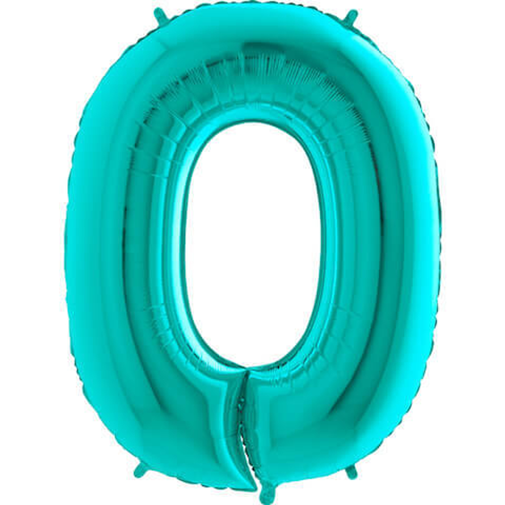 Воздушный шар цифра 0 тиффани