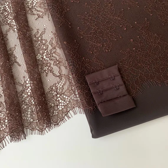 Кружево реснички шоколад (22*300 см)