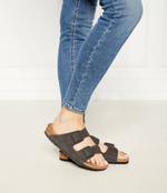 Кожаные шлепанцы arizona Birkenstock - коричневый(1028592)