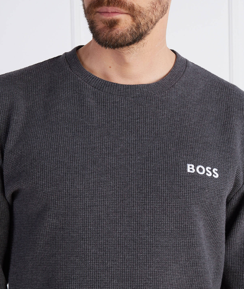 Свитер Structure Sweatshirt BOSS BLACK - графитовый(50496874)