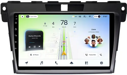 Магнитола для Mazda CX-7 2006-2012 - Teyes CC4L-DTS монитор 9" IPS, Android 14, Быстрая, Snapdragon 662, CarPlay, 4G SIM-слот