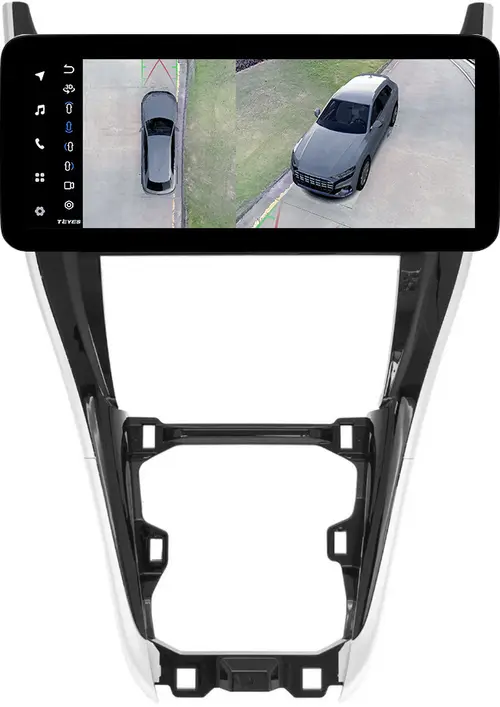 Магнитола для Toyota Harrier 3 XU60 2013-2017 (большая рамка) - Teyes LUX ONE 360 монитор 12.3" 2K QLED на Android 10, Быстрая, CarPlay, 4G SIM-слот, 4 камеры в комплекте
