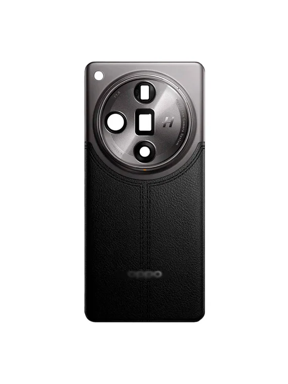 Задняя крышка для Oppo Find X7 Ultra Черная (Black) со стеклом камеры