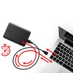 Внешний жесткий диск TOSHIBA Canvio Basics 1 TB, 2,5", USB 3.2, черный, HDTB510EK3AA