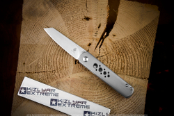 Складной нож Kizer Feist сталь CPM S35VN StoneWash рукоять Титан