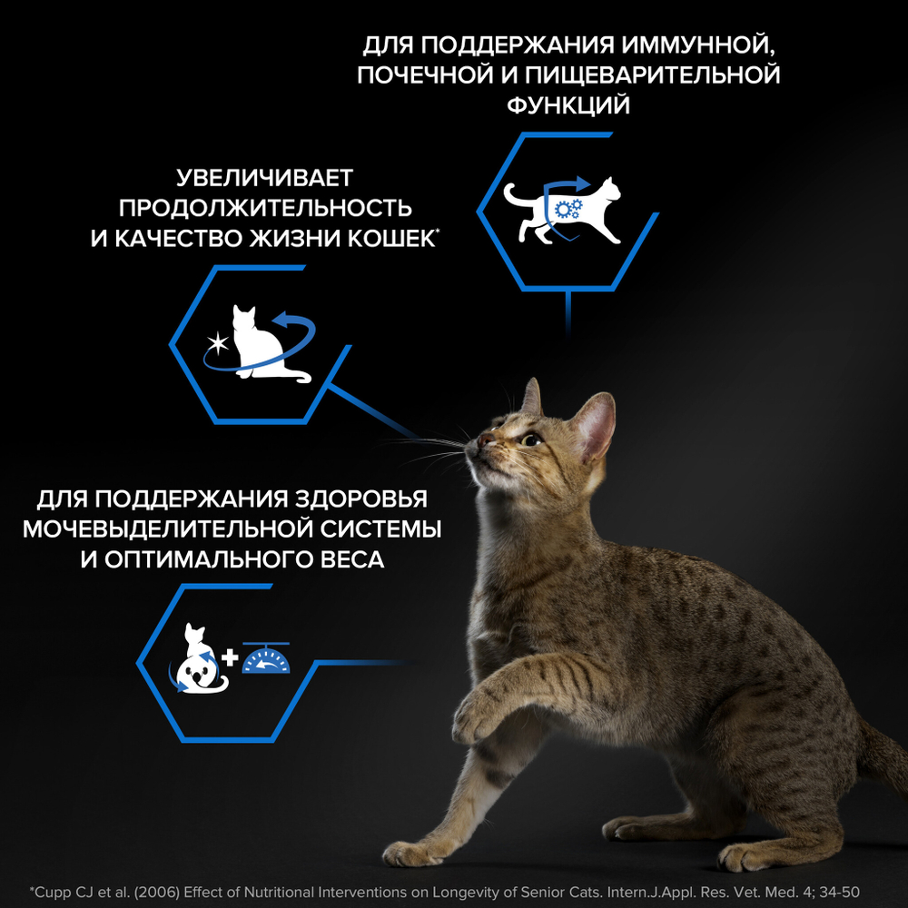 Сухой корм PRO PLAN Sterilised LONGEVIS для стерилизованных кошек 7+ индейка 400 г