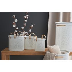 Корзина для хранения Sustainable collection, Ø42х55 см, молочная