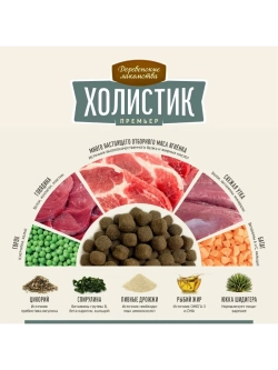 Холистик Премьер Корм для кошек Ягненок 2кг