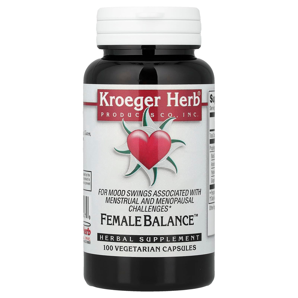 Kroeger Herb Co, Female Balance™, 100 вегетарианских капсул