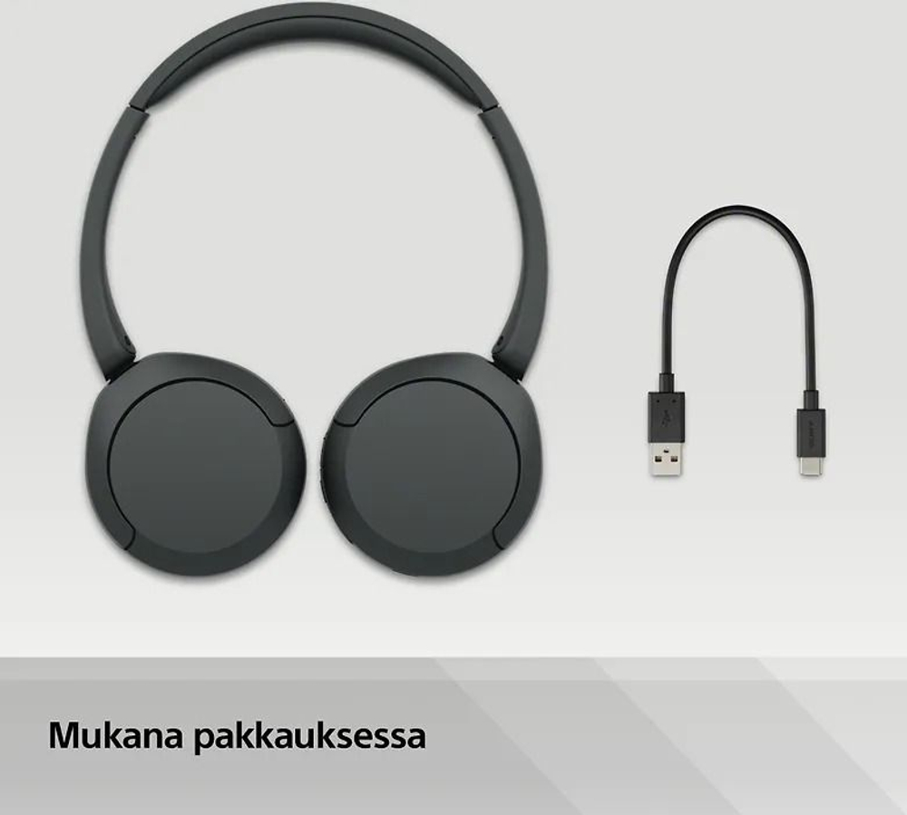 Беспроводные наушники Sony WH-CH520, черные (Из Финлянди)