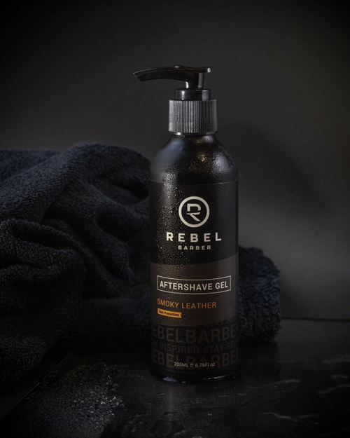 REBEL BARBER Smoky Leather AfterShave Gel - Гель после бритья 200 мл