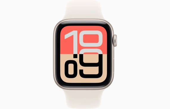 Умные часы Apple Watch SE3 GPS 44 мм Starlight Aluminium Case with Starlight Sport Band - M/L