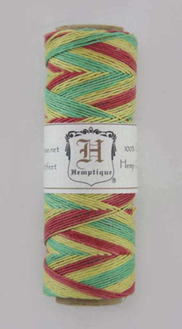 Шнур пеньковый ⌀0.5 мм / 62.5 метра, на катушке, 25 г, Hemptique HS10VA-RASTA