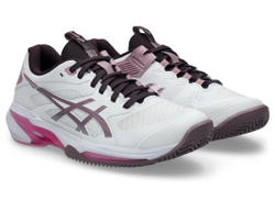 Женские Кроссовки теннисные Asics Solution Speed FF 4 Clay - white/dusty mauve
