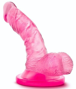 Розовый фаллоимитатор на присоске NATURALLY YOURS 4INCH MINI - 12 см. (Цвет: розовый)