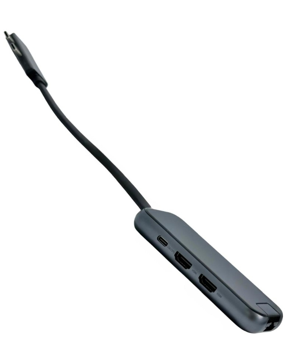 Переходник Baseus Multifunctional Hub 2xUSB-C USB3.0*2+SD+TF+HDMI*2+RJ45+Type-C (CAHUB-FZ0G)