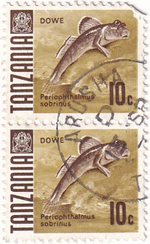 23 почтовых марки, Танзания, 1960-1970-е годы, Бабочки и рыбы