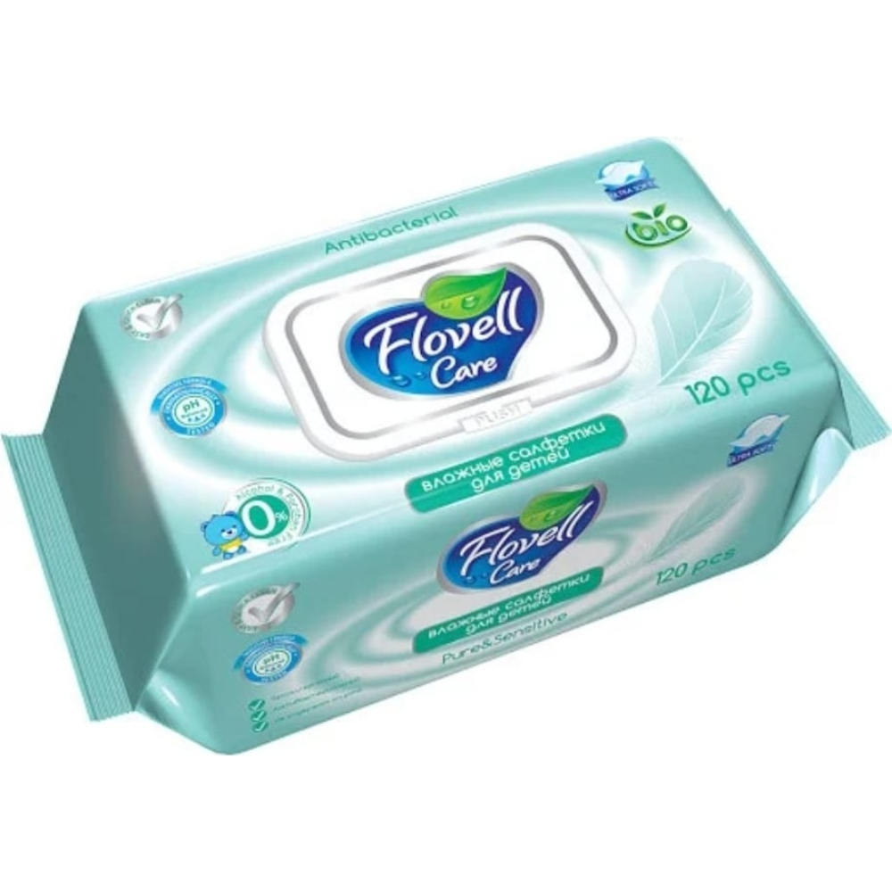 Салфетки влажные Flovell 120 шт