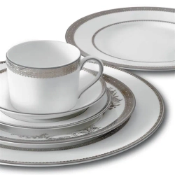 Wedgwood Блюдце для чайной чашки Vera Wang Lace Platinum 14,5 см EAN 032677958698