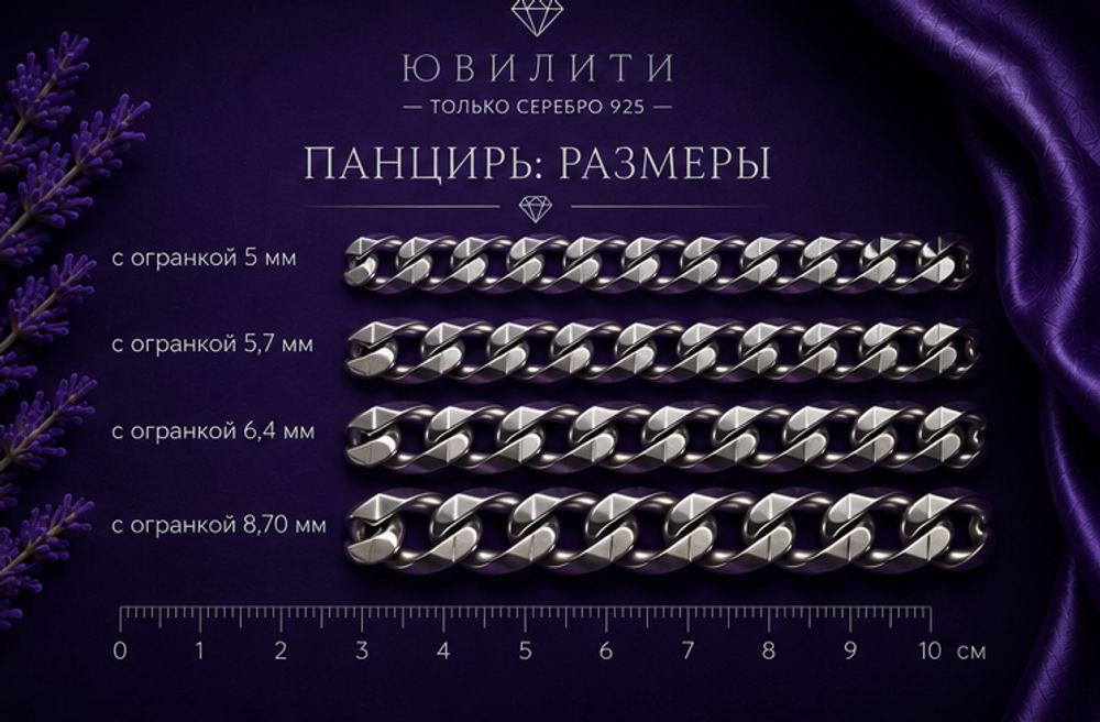 Панцирь с алмазной огранкой 8,7 мм