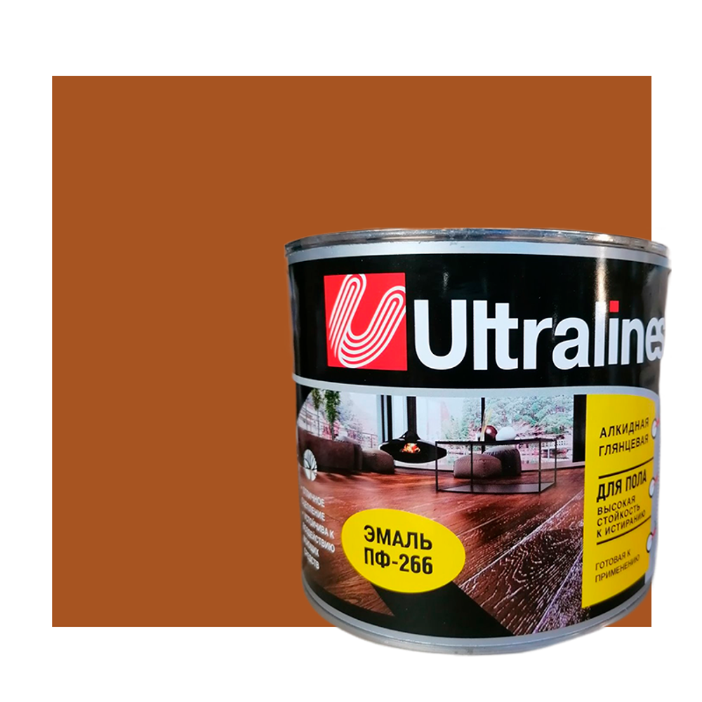 Эмаль ПФ-266 "ULTRA LINES" ЖЕЛТО-КОРИЧНЕВАЯ 2,6кг Эмаль ПФ-266 "ULTRA LINES" ЖЕЛТО-КОРИЧНЕВАЯ 2,6кг