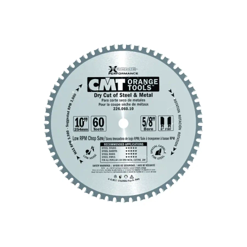 Диск пильный по стали 254x30x2,2/1,8 0° 8° FWF Z=60 CMT 226.060.10M