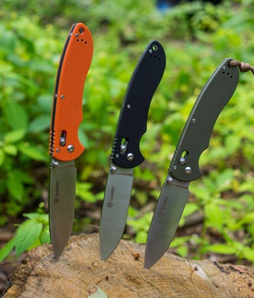 Нож Ganzo G740 зеленый, G740-GR