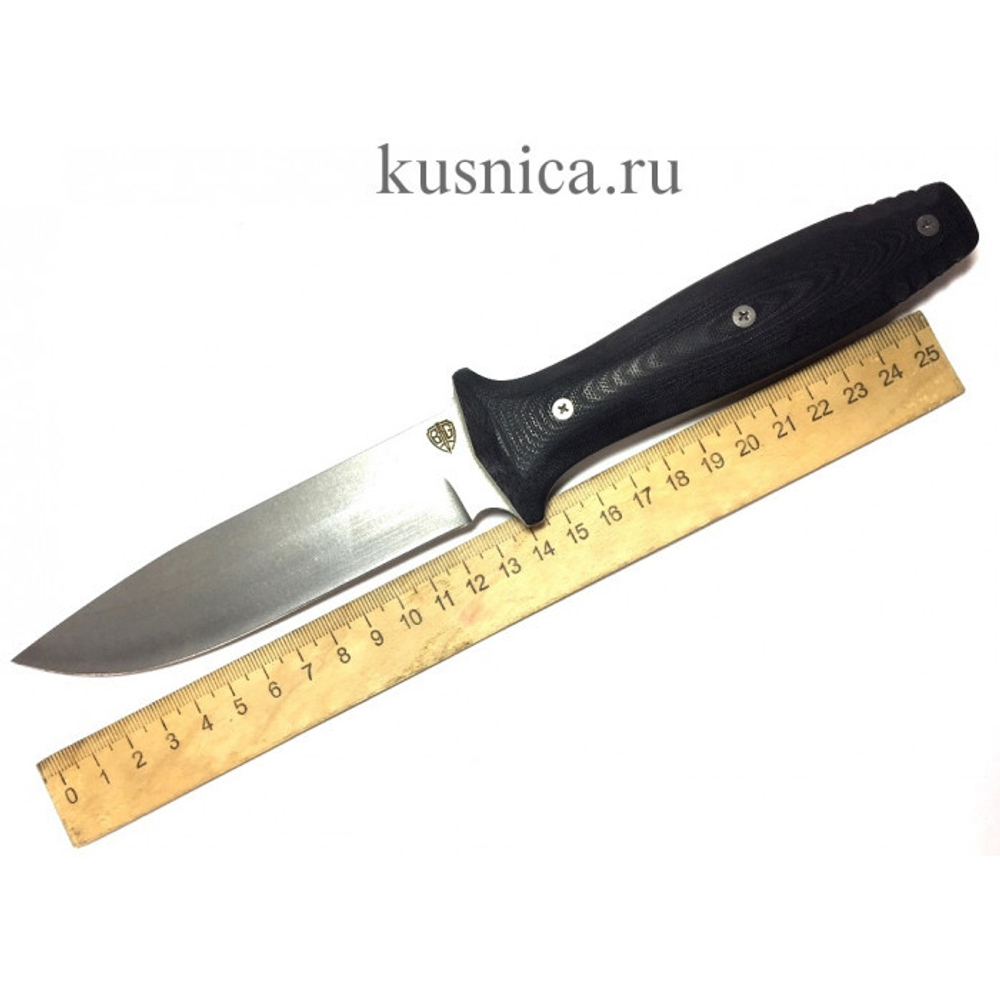 Нож Кедр, рукоять черная G10, Saro