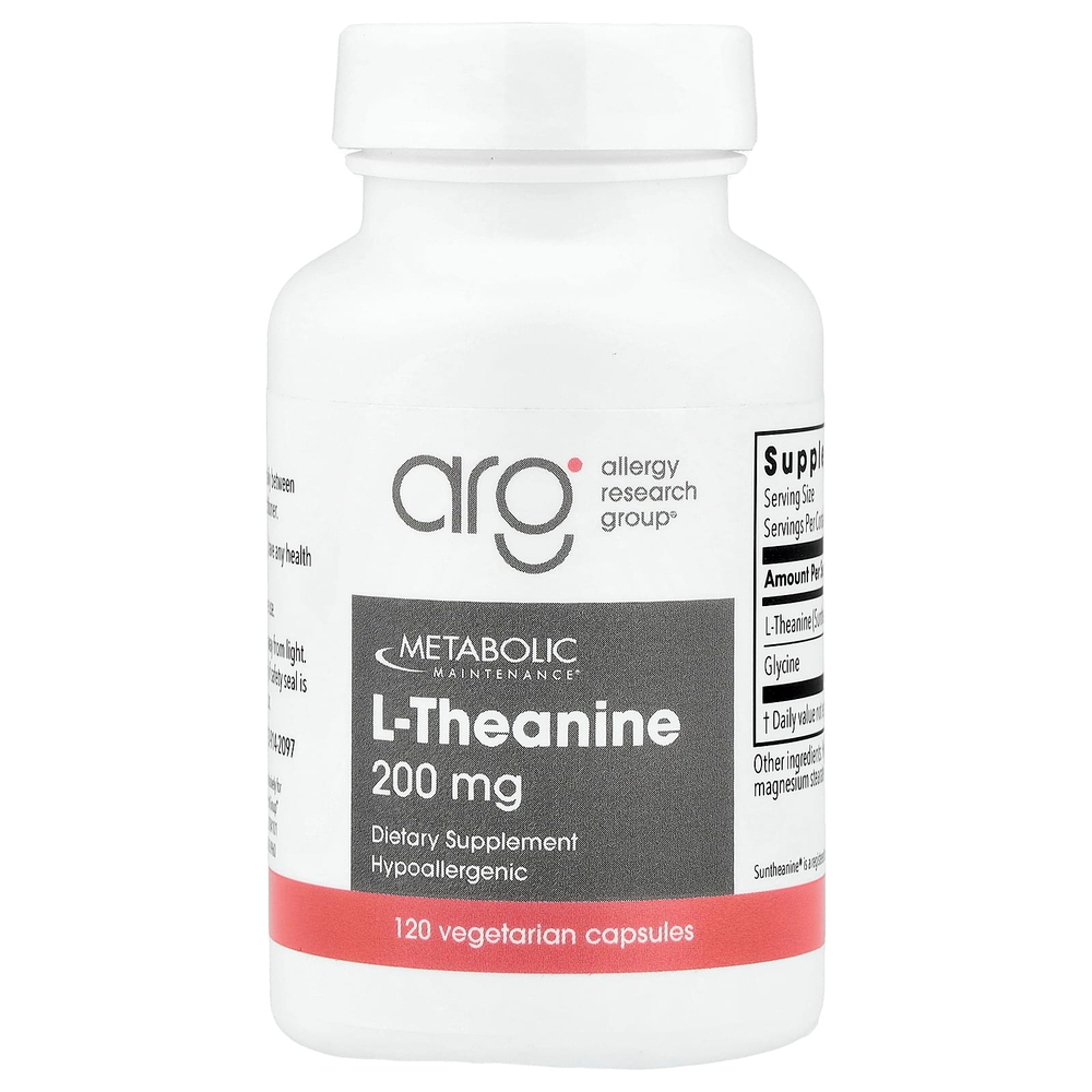 Metabolic Maintenance, L-теанин, 120 вегетарианских капсул