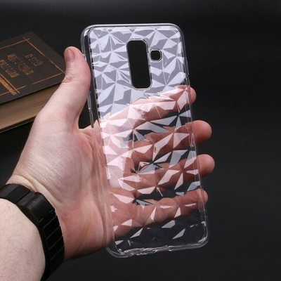 Силиконовый чехол Diamond для Samsung Galaxy A6+ (2018), 010635