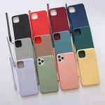 Силиконовый матовый чехол с ремешком для iPhone 11 Pro, 011397 Синий