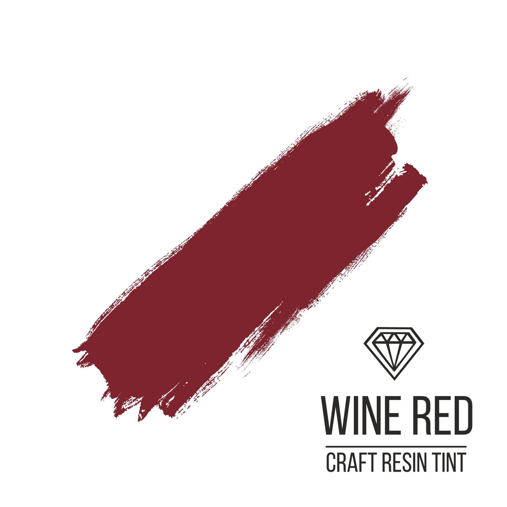 Краситель для смолы и полимеров CraftResinTint, Винно-красный 10мл
