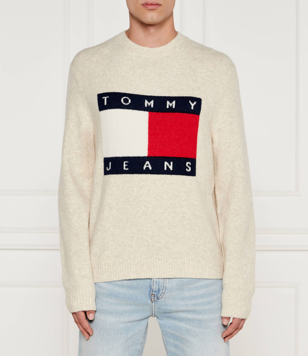 Свитер Tommy Jeans - бежевый(DM0DM19442)