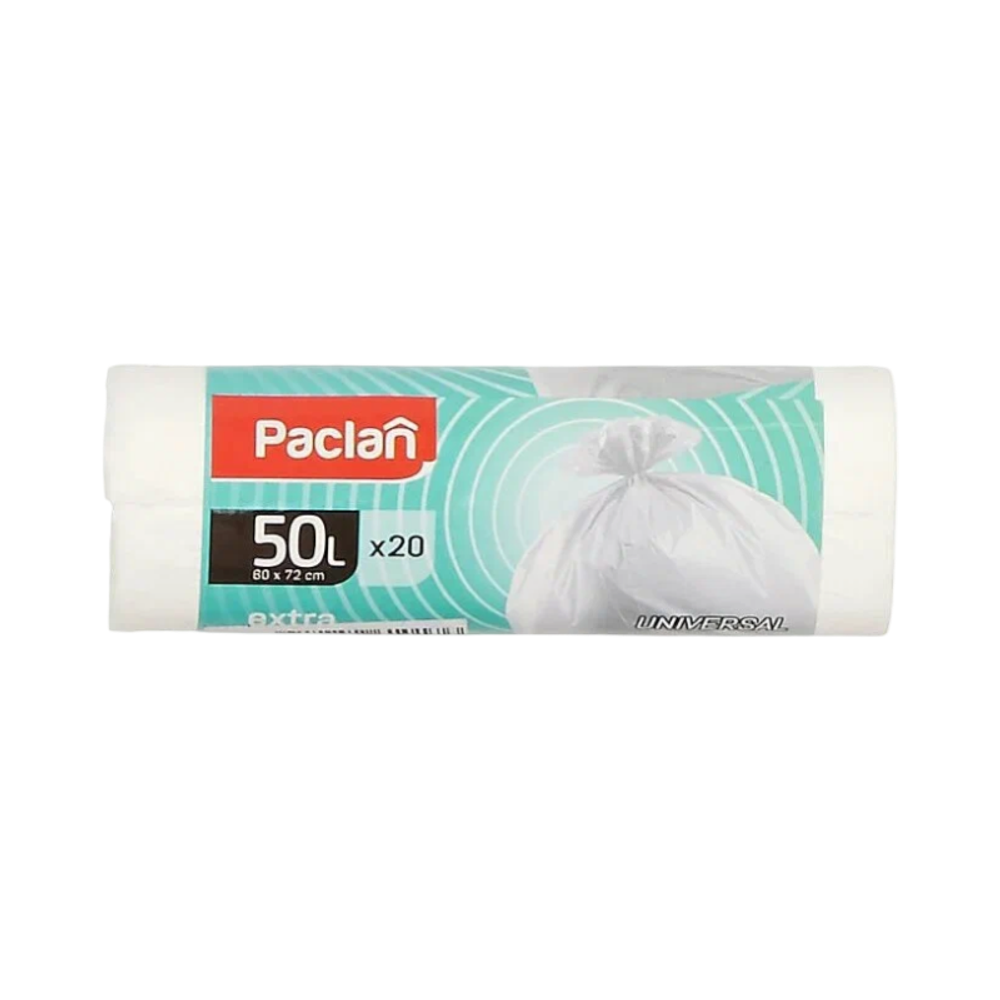 PACLAN EXTRA мешки для мусора 50л 20шт