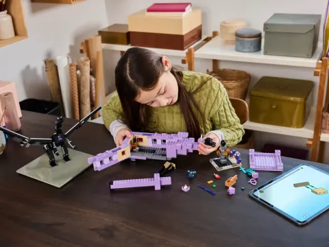 Конструктор LEGO Minecraft 21264 Дракон и корабль Эндера