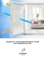 Пленка витраж квадраты без клея электро статическая