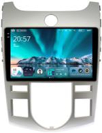 Магнитола для KIA Cerato 2 2008-2013 (климат, рамка серебро) - Teyes CC4 монитор 9.2" 2K QLED на Android 14, Быстрейшая, Snapdragon 680, DSP, CarPlay, 4G SIM-слот