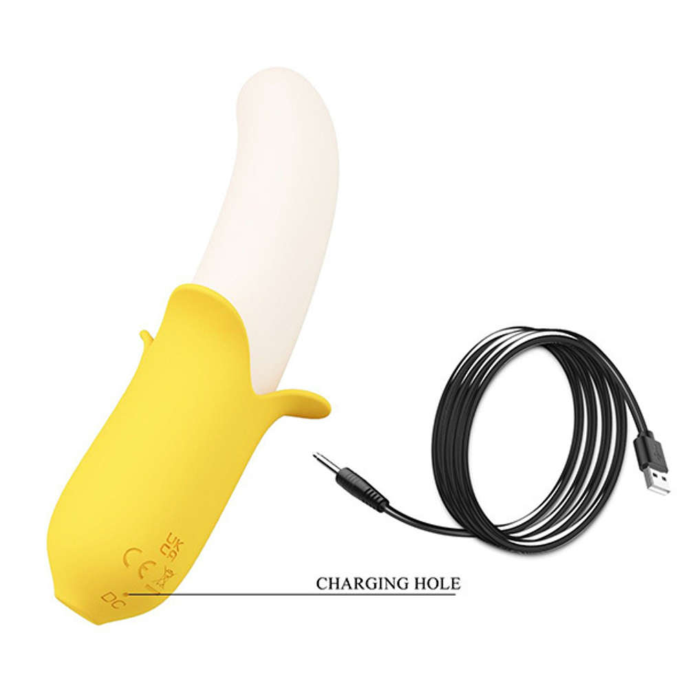 Силиконовый вибратор 19,5см Pretty Love Banana Geek BI-014957